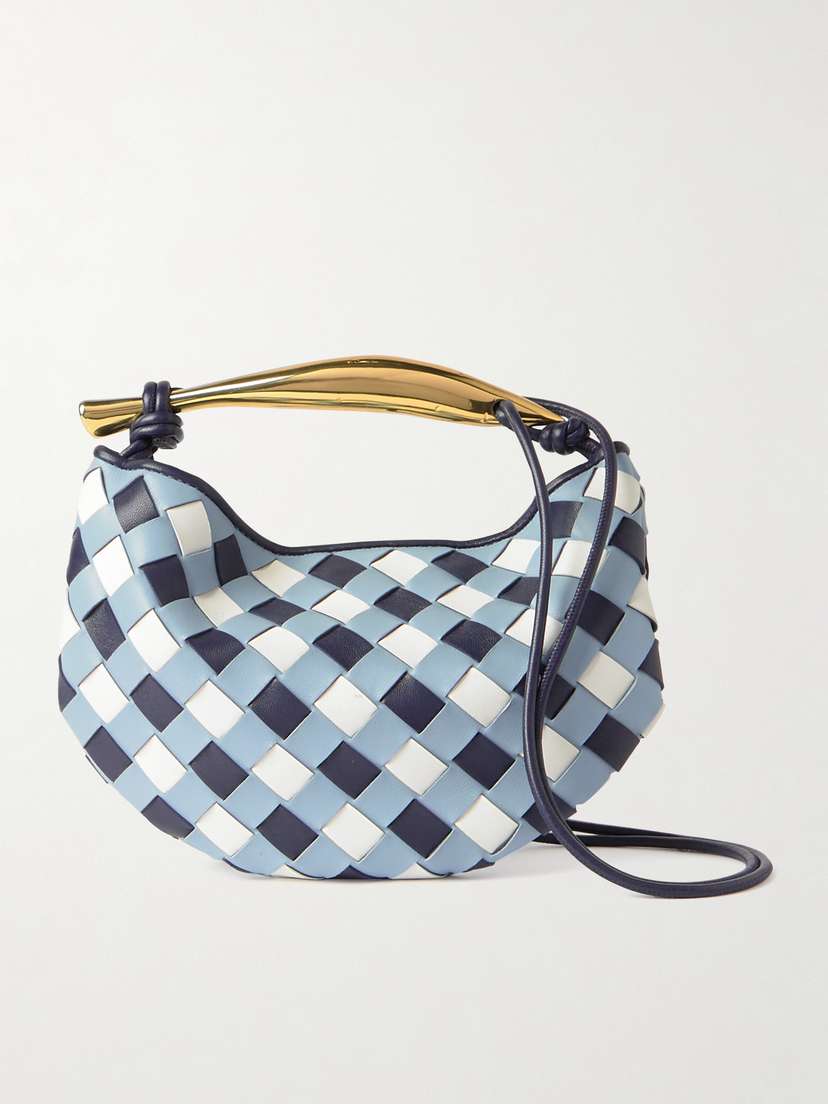 Bottega Veneta Sardine Mini Intrecciato Leather Shoulder Bag