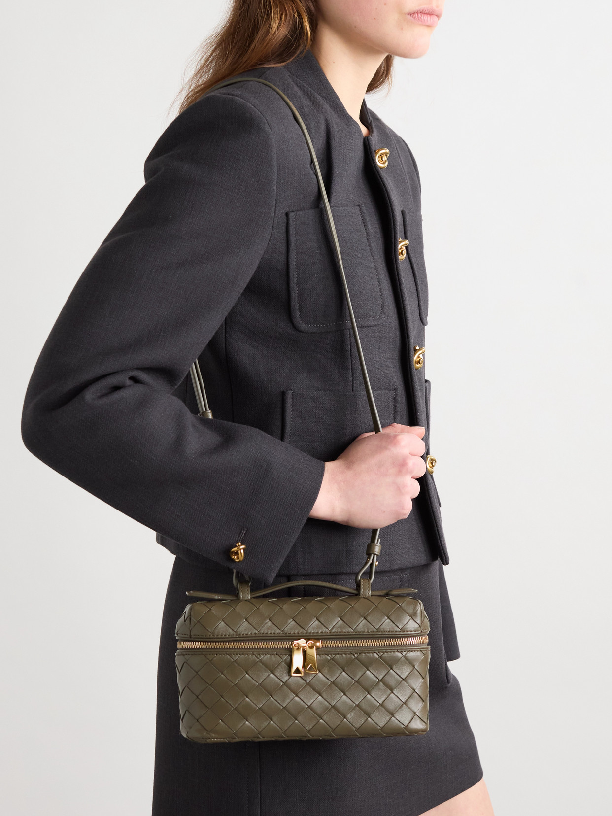 Bang Bang Intrecciato Leather Tote