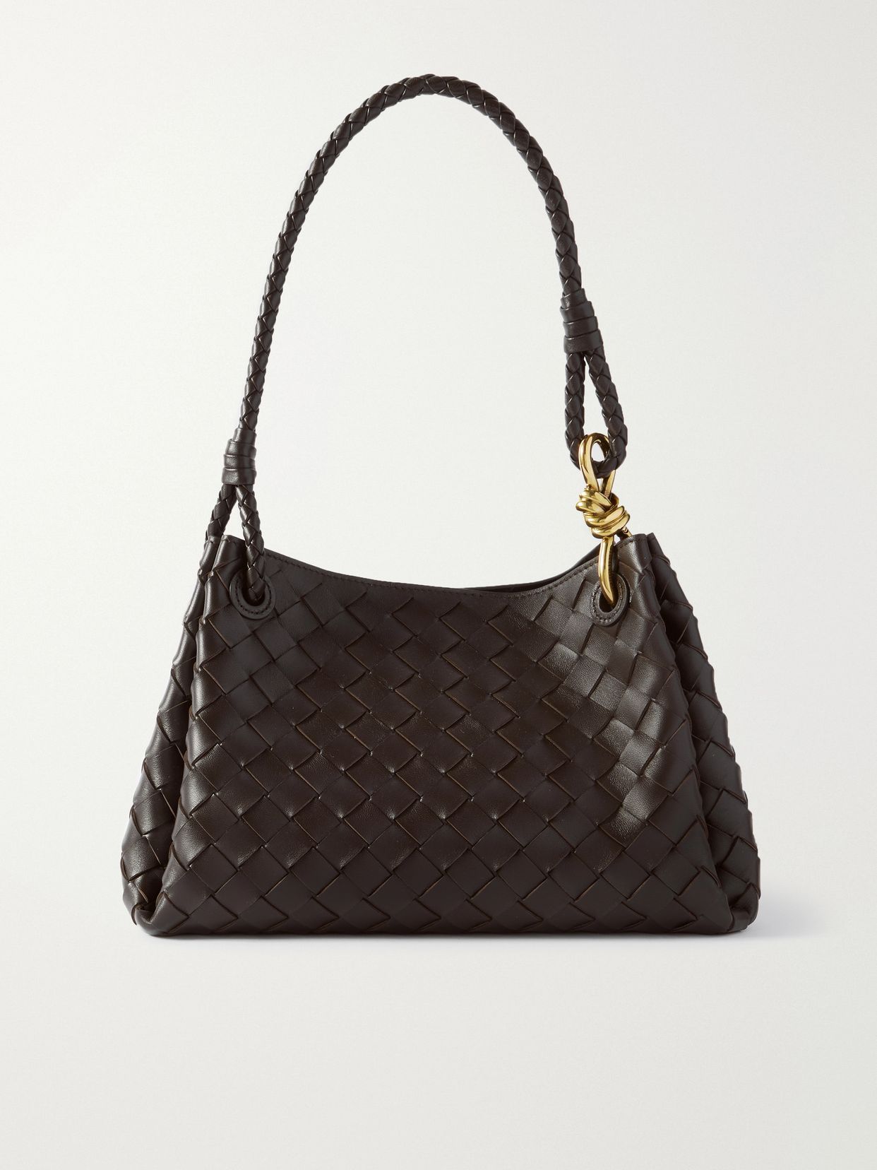 Parachute medium Intrecciato leather shoulder bag