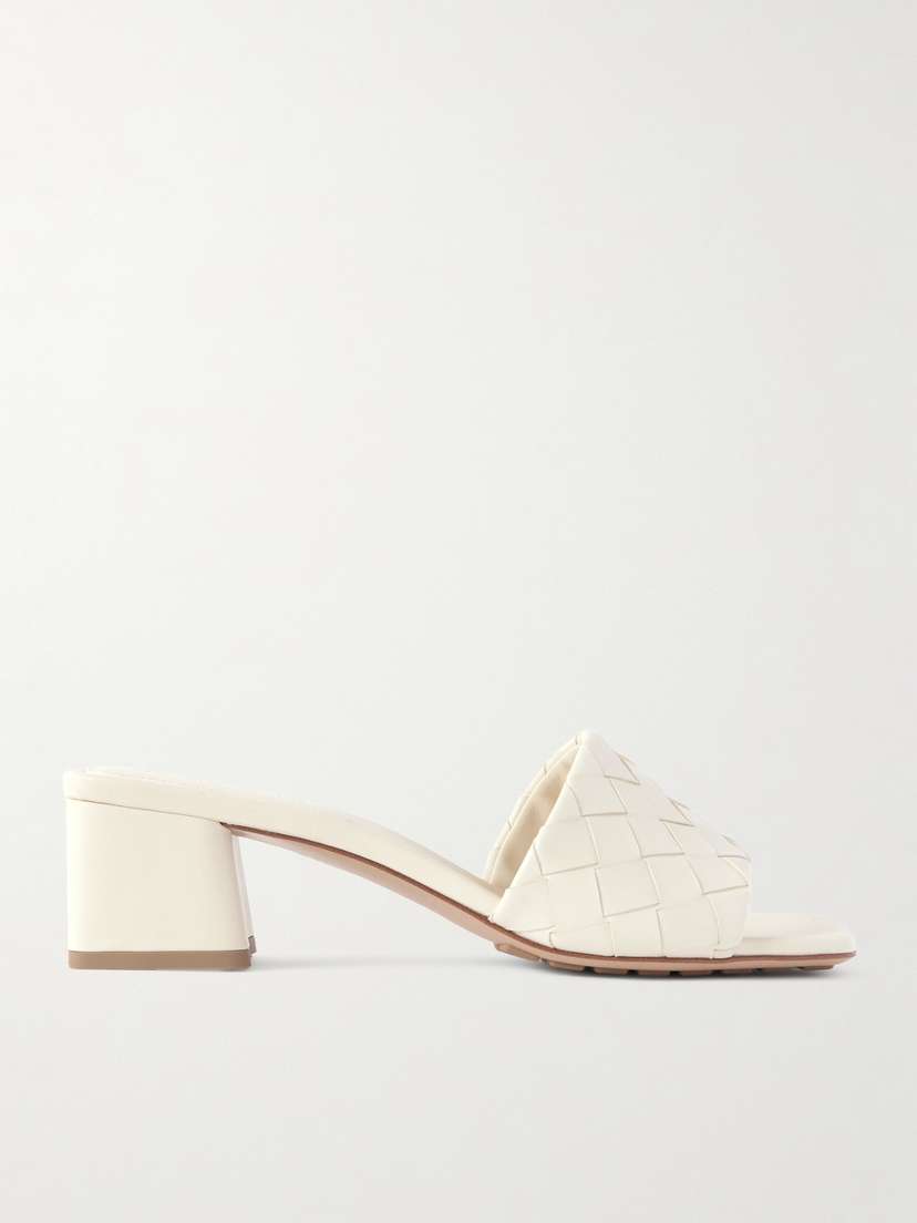 Bottega Veneta Riva Intrecciato Leather Mules
