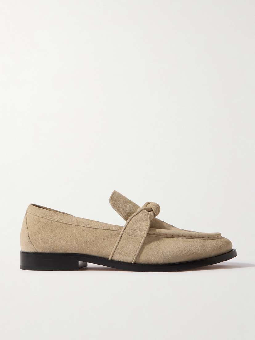 Bottega Veneta Astaire Embellished Suede Loafers