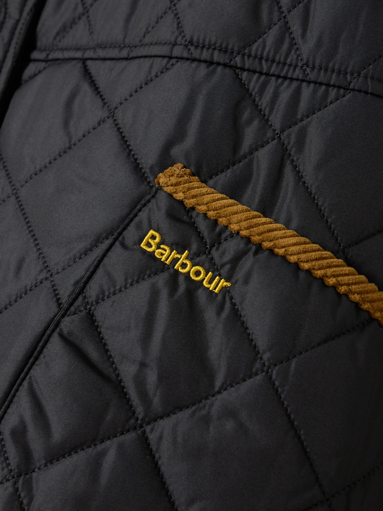 Lorrie Convertible Corduroy-Trimmed Quilted Jacket