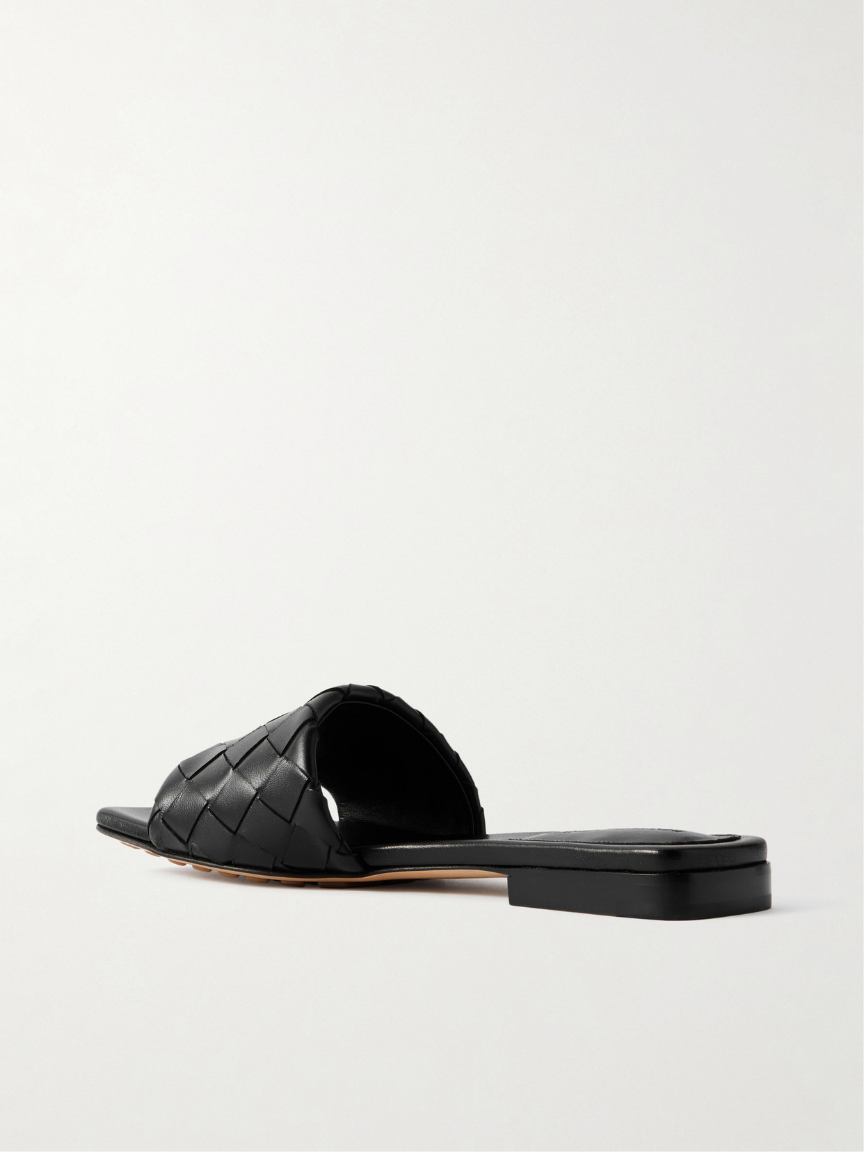Bottega Veneta Flat Sandals With Intrecciato Leather Strap