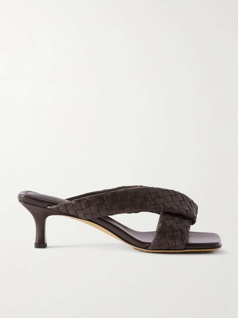 Bottega Veneta Riva Intrecciato Leather Mules