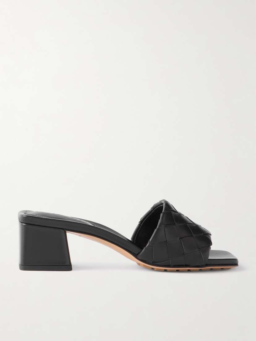 Bottega Veneta Riva Intrecciato Leather Mules