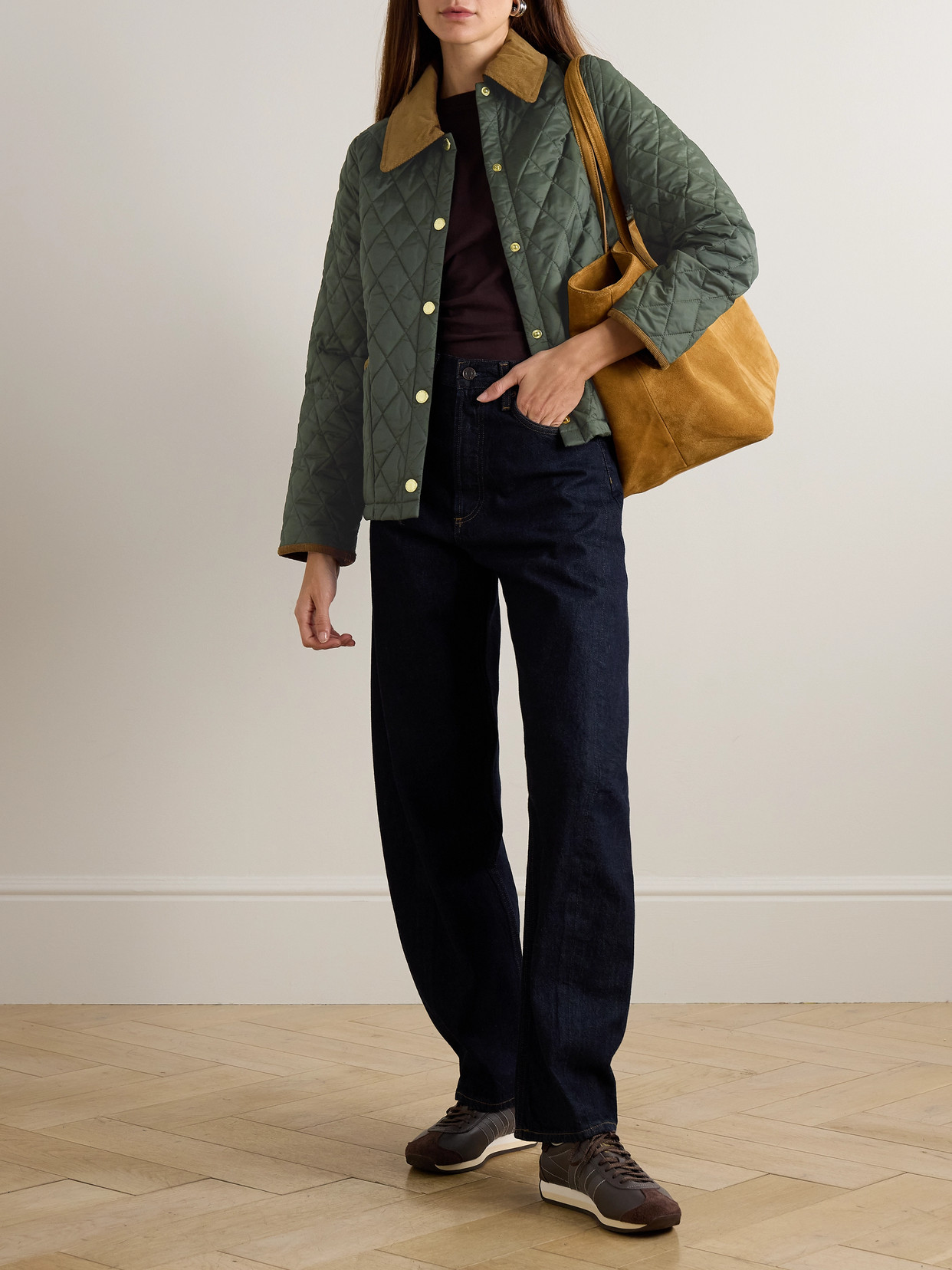 Liddesdal Corduroy-Trimmed Quilted Jacket