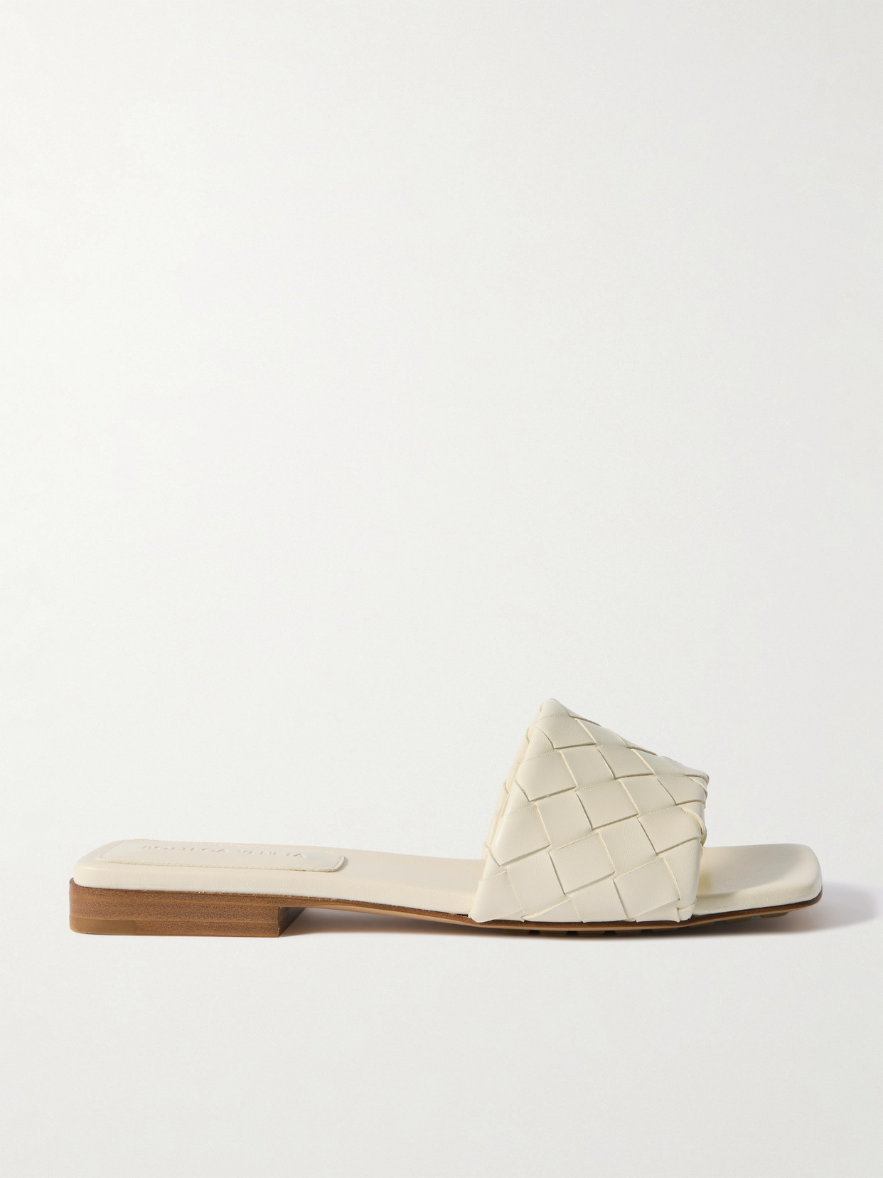 Bottega Veneta Riva Intrecciato Leather Slides