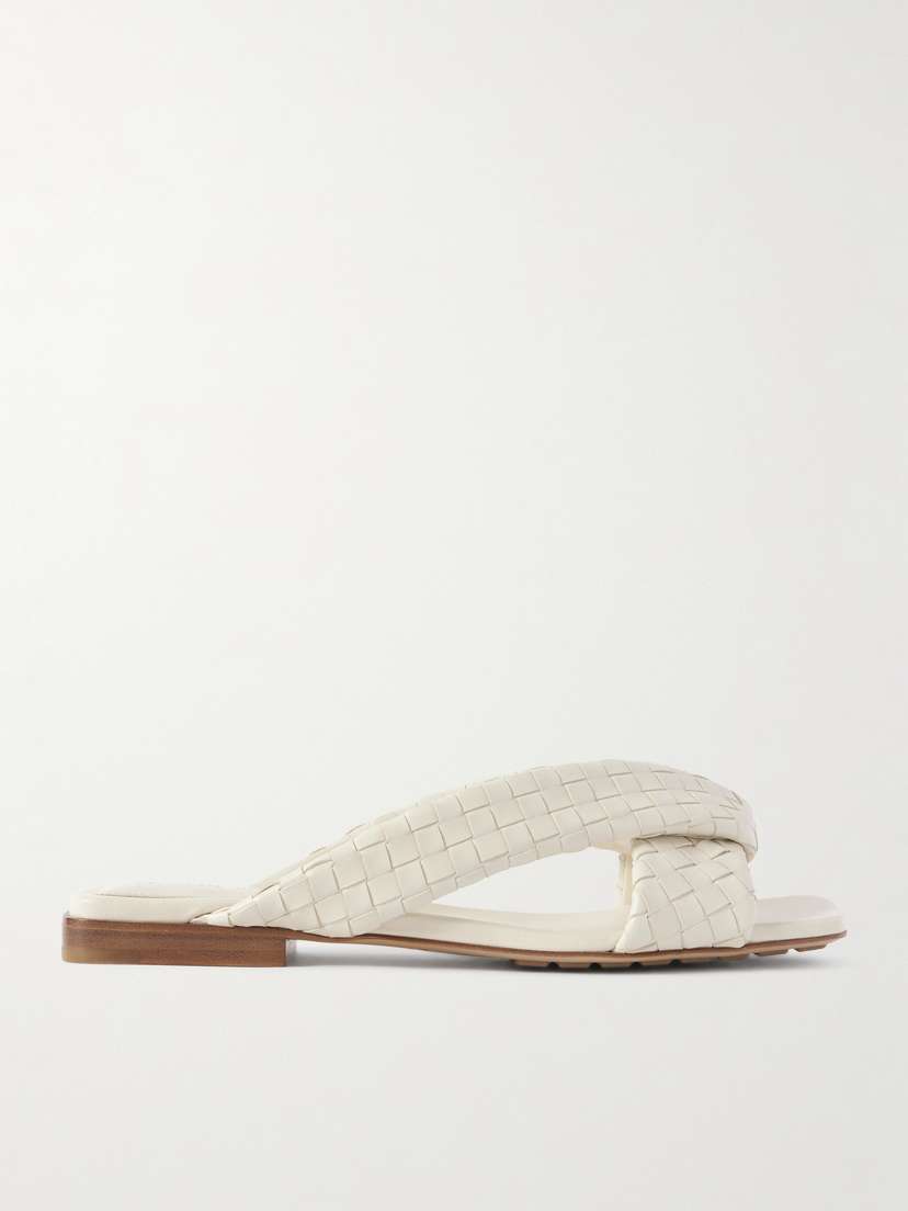 Bottega Veneta Riva Intrecciato Leather Sandals