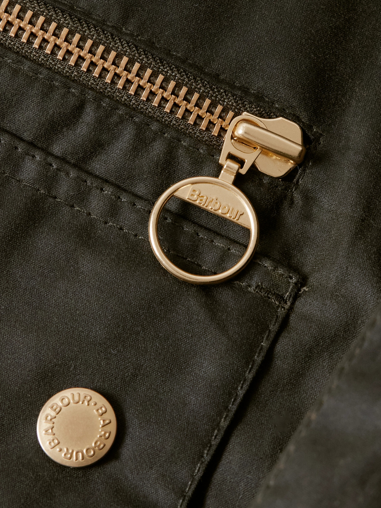 Maxine Faux Shearling-Trimmed Waxed-Cotton Jacket