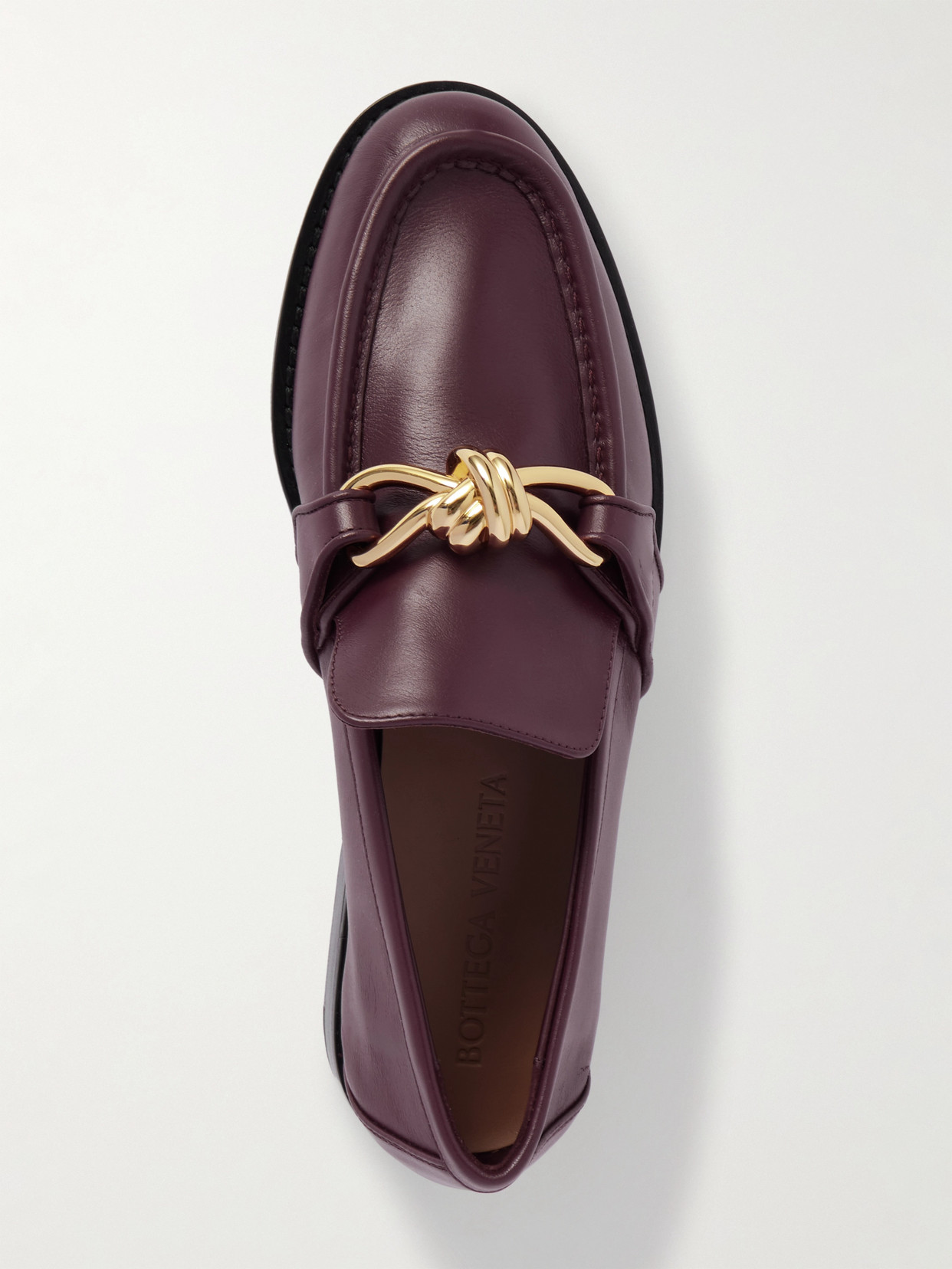 Bottega Veneta Astaire Embellished Leather Loafers