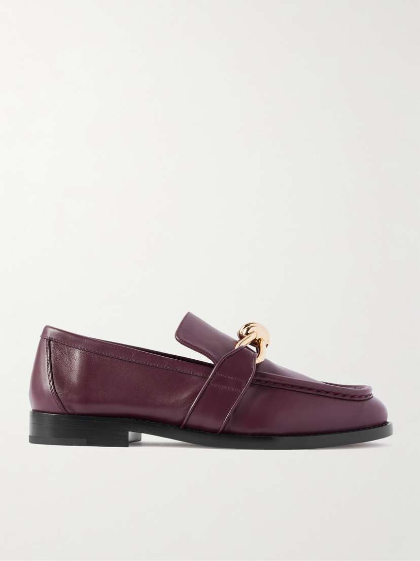 Bottega Veneta Astaire Embellished Leather Loafers