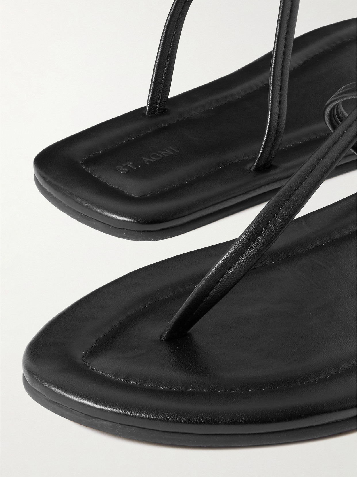 T Leather Sandals