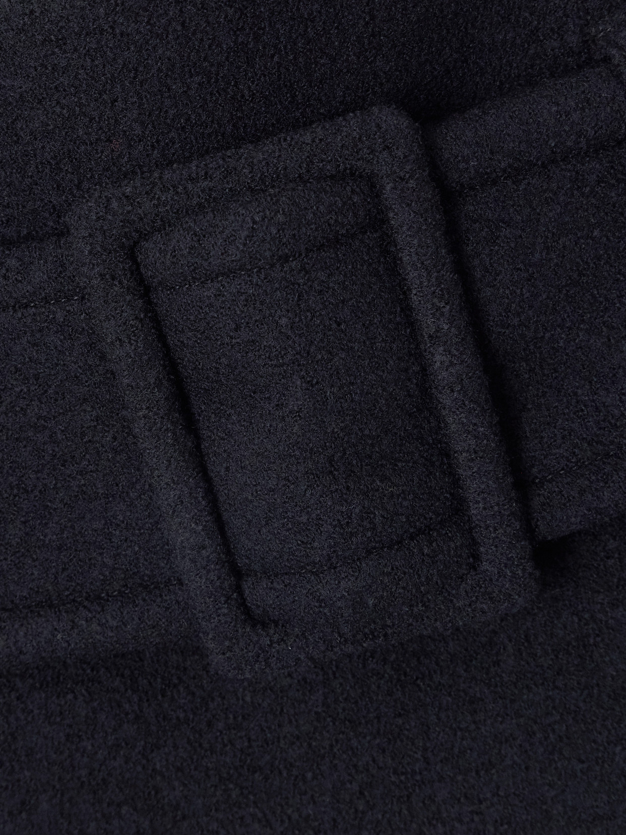 Patou Mini Skirt With Wide Belt And Side Pocket In Black