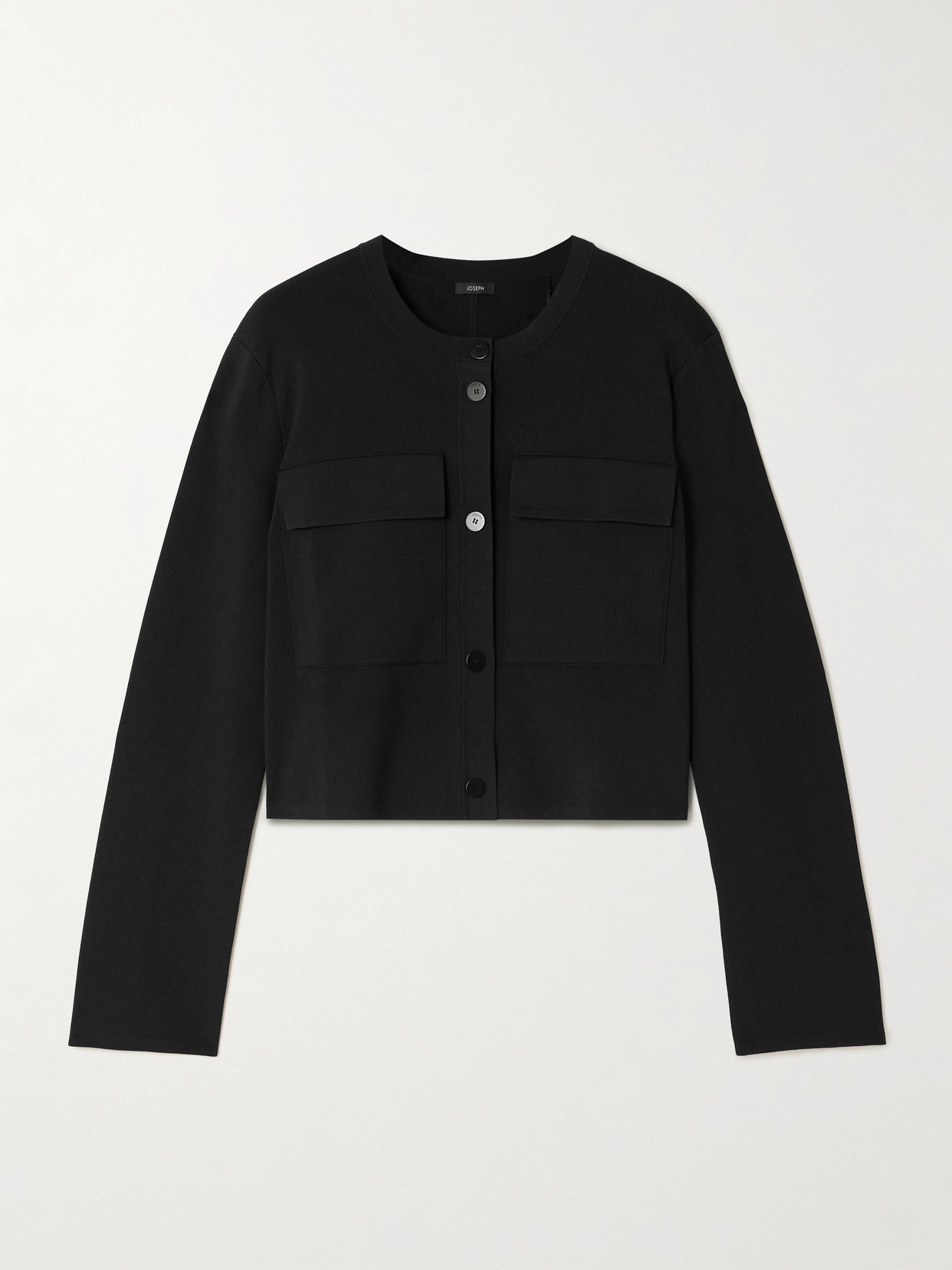 Joseph Stretch-knit Jacket In Black