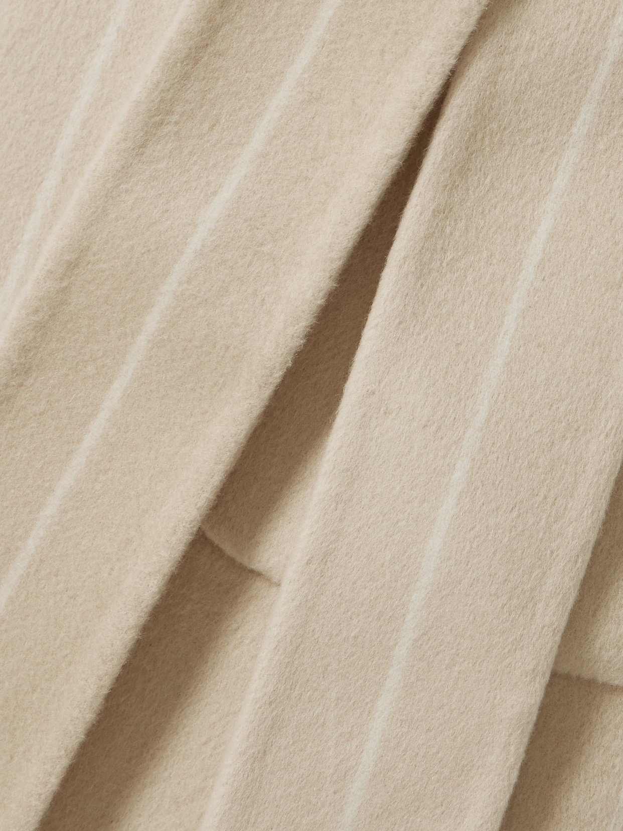Scheffer Belted Striped Wool And Silk-Blend Coat