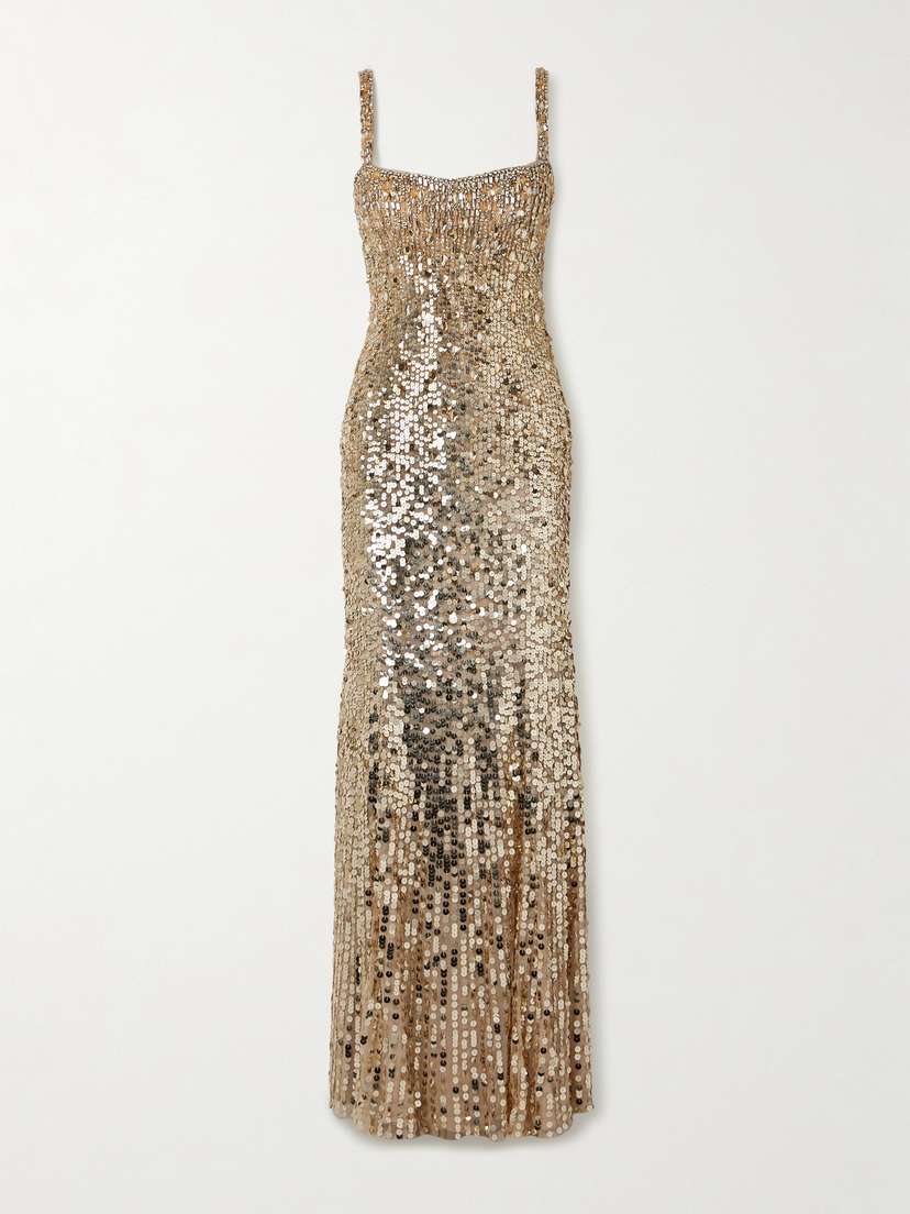 Jenny Packham Mirabeau Embellished Tulle Gown