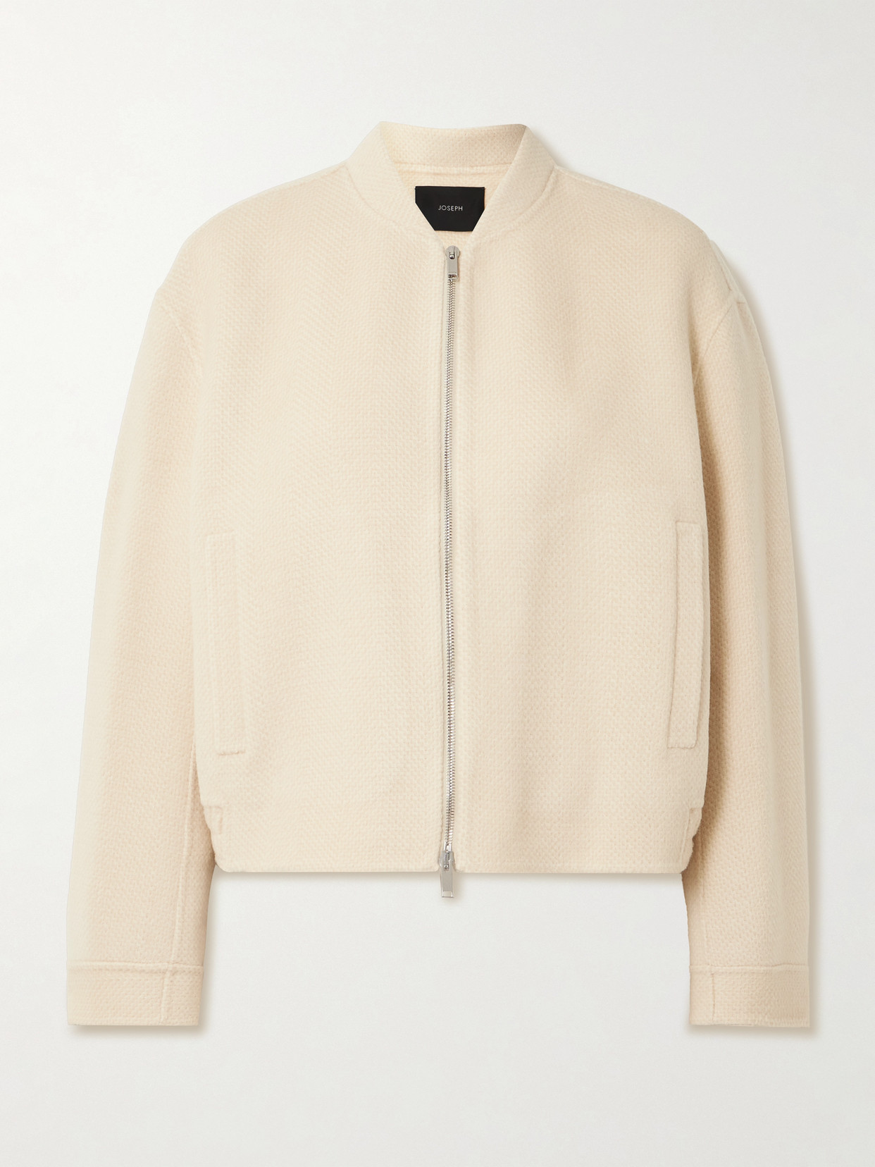 Joseph Gustave Wool Bomber Jacket In White