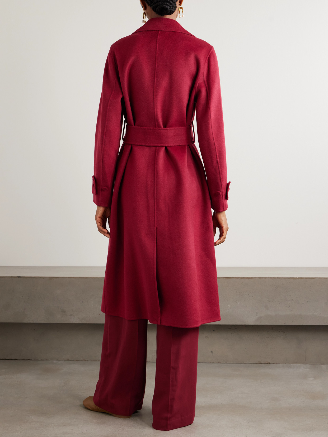 Arline Belted Wool And Cashmere-Blend Coat