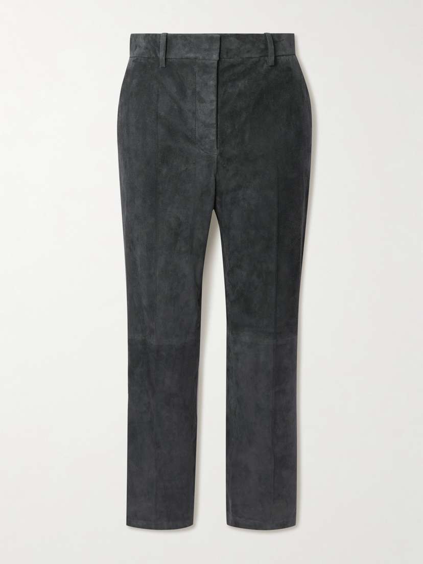 Joseph Coleman Stretch-suede Slim-leg Pants