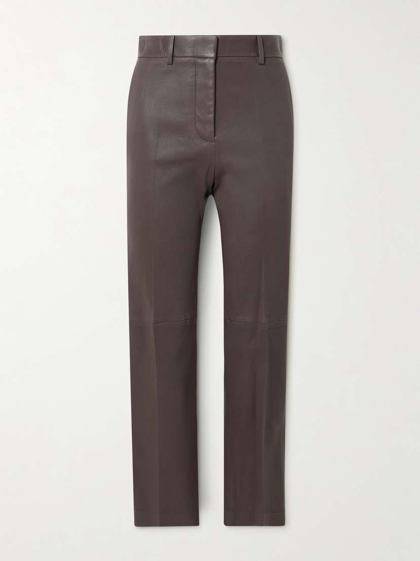Joseph Coleman Leather Slim-fit Pants