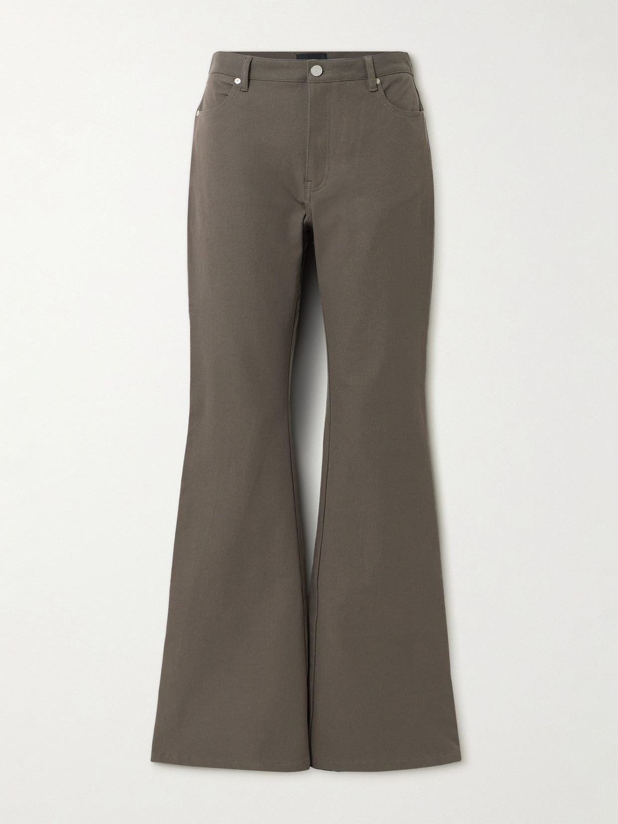 Joseph Bond Stretch-twill Flared Pants In Gray