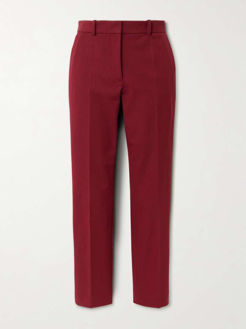 Joseph Coleman Cropped Stretch-twill Straight-leg Pants