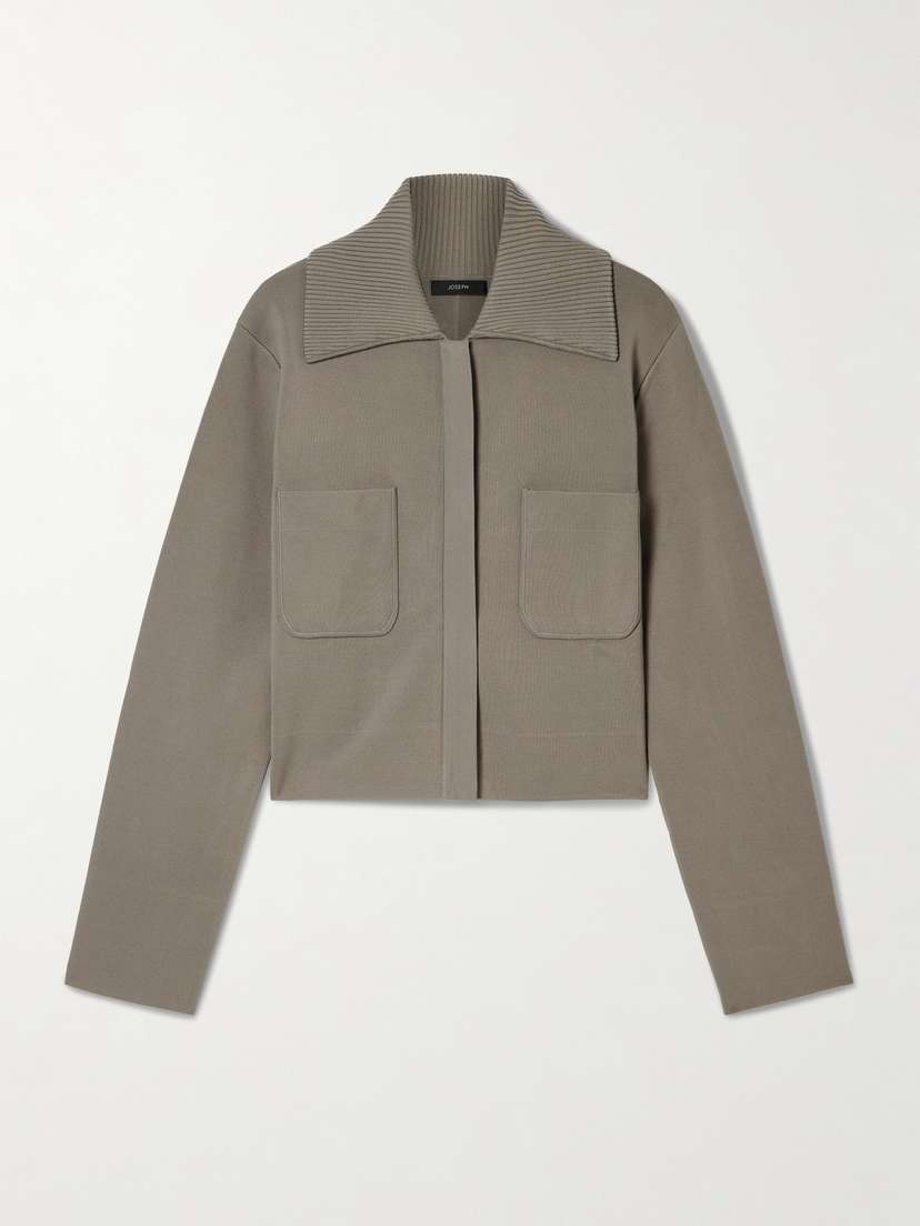 Joseph Milano Cropped Stretch-knit Jacket