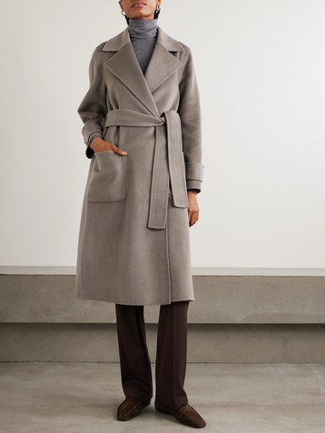 JOSEPH Arline belted wool and cashmere-blend coat