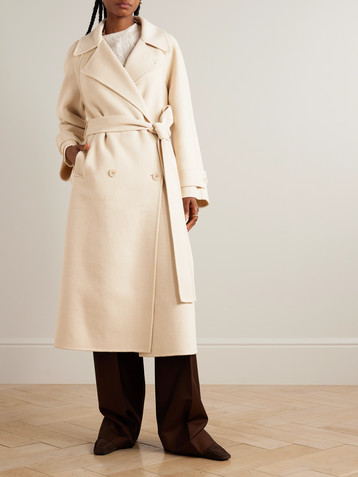 JOSEPH Navarre belted wool coat