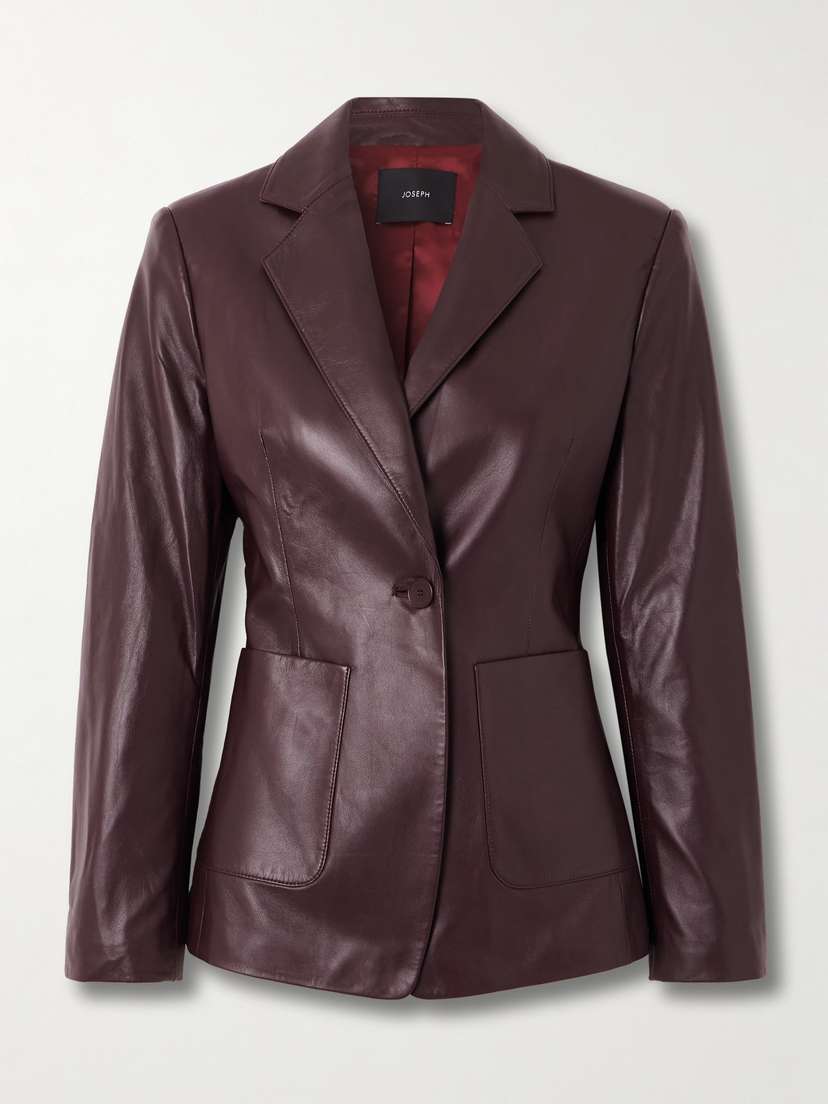 Joseph Glenview Leather Blazer