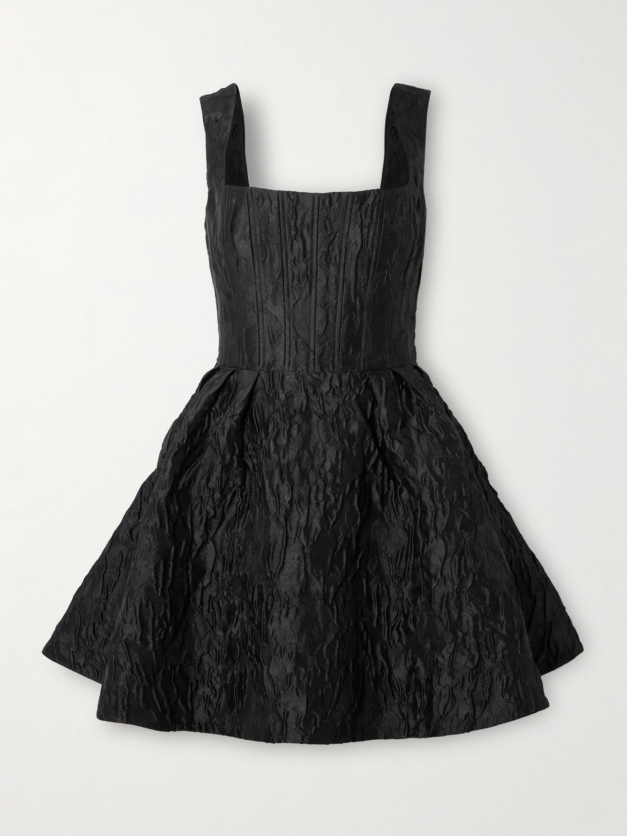 Rebecca Vallance Dreams Cloqué Mini Dress In Black