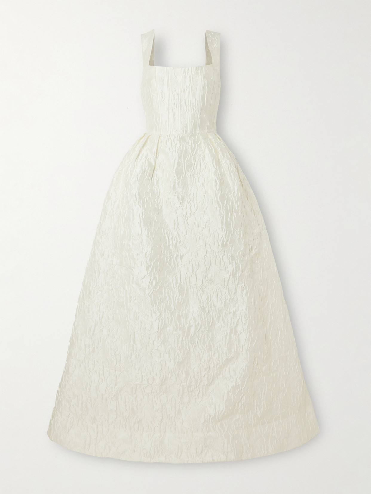 Rebecca Vallance Vanilla Dreams Cloqué Gown In White