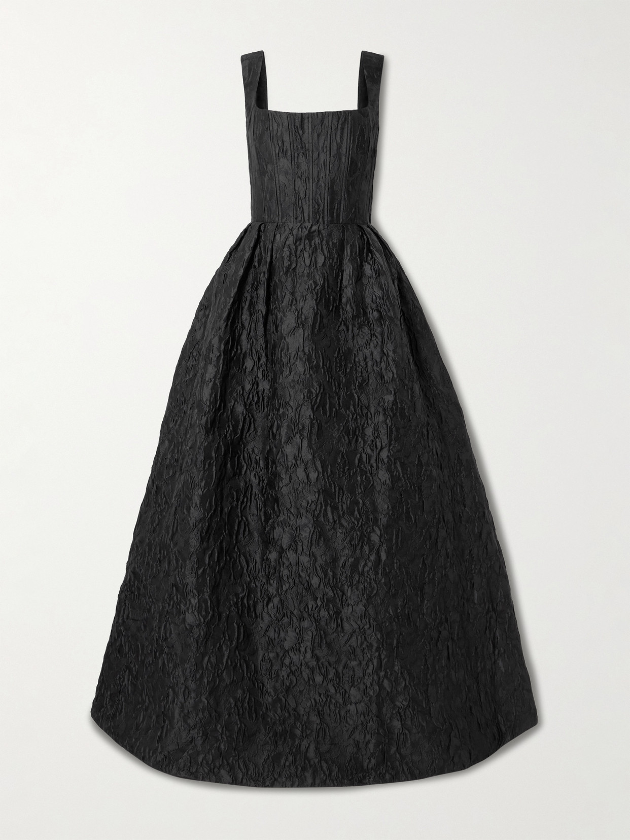 Rebecca Vallance Vanilla Dreams Cloqué Gown In Black