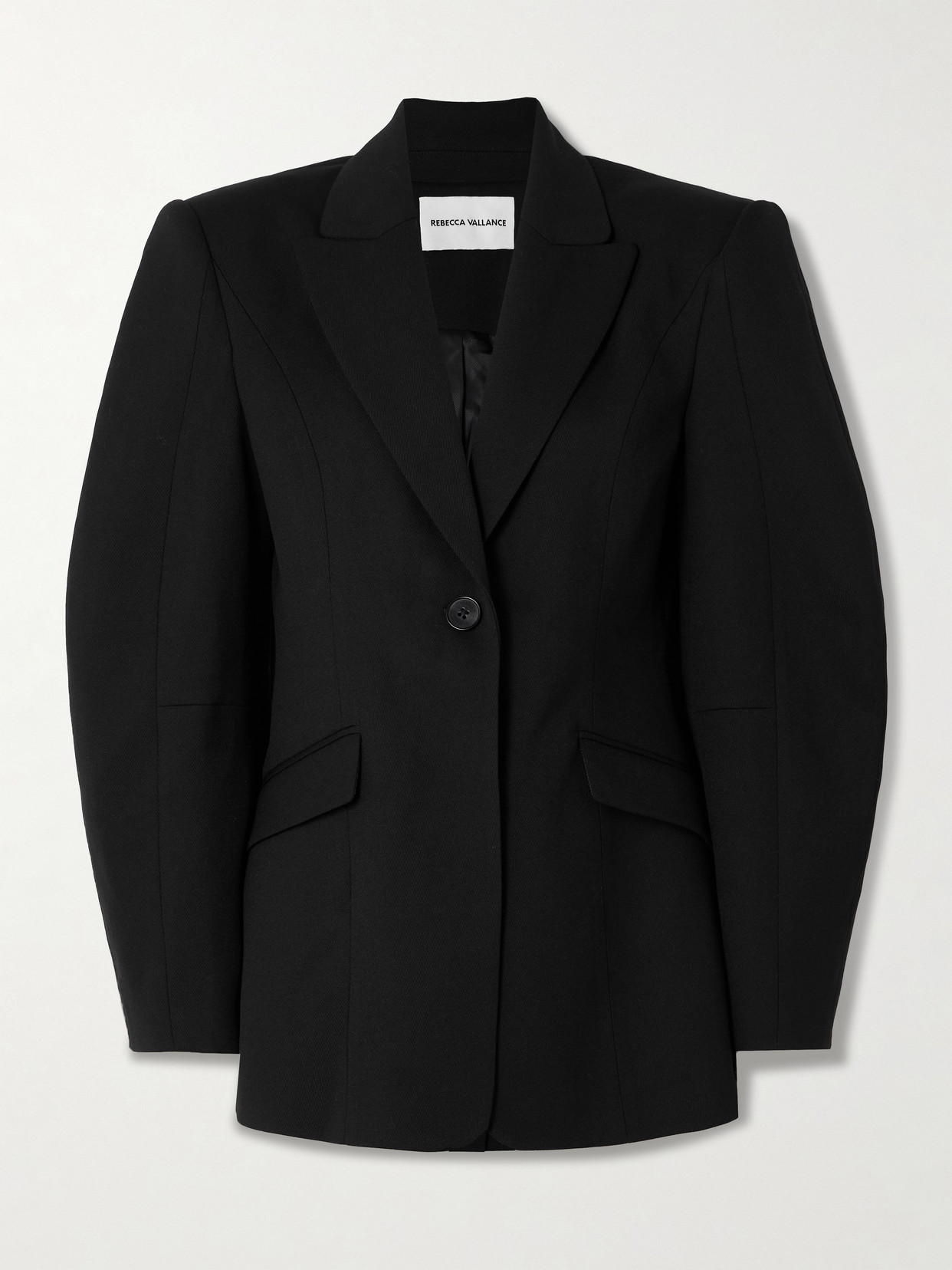 Rebecca Vallance Finley Crepe Blazer In Black
