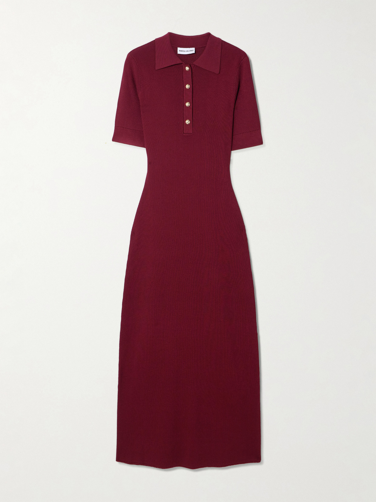 Rebecca Vallance Reagan Ribbed Jersey Midi Dress In Multi