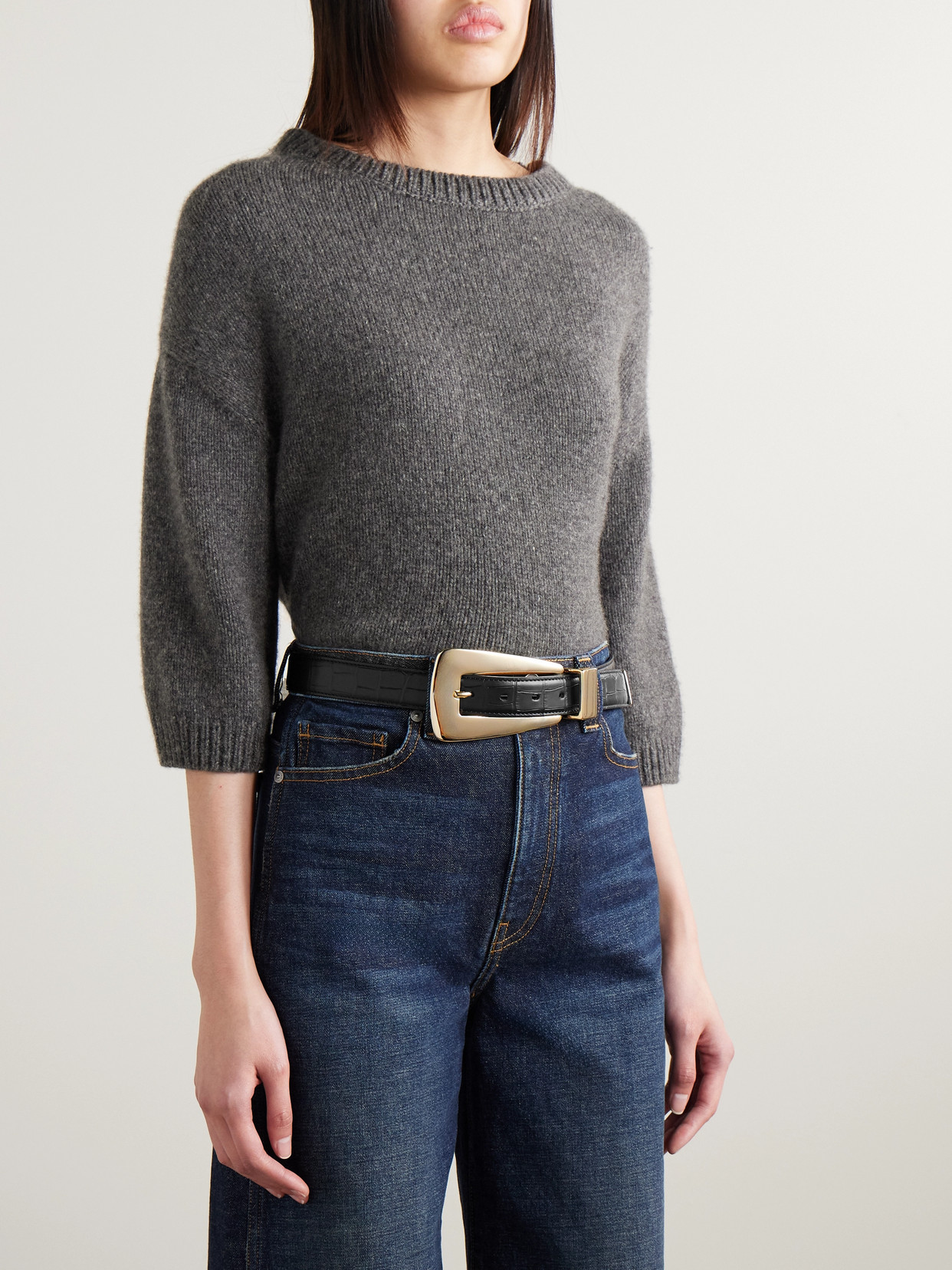 KHAITE LUCCA LEATHER BELT