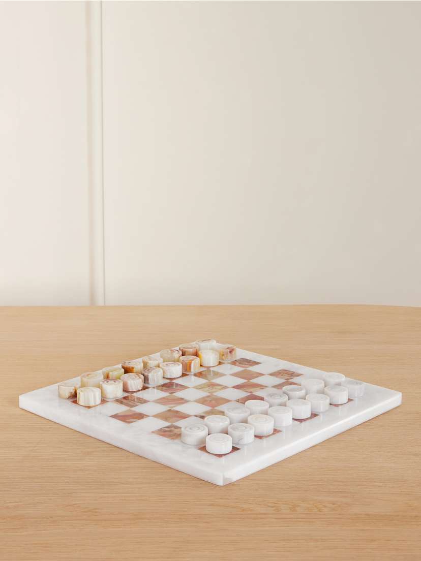 JIA JIA HOME Onyx Checkers Set