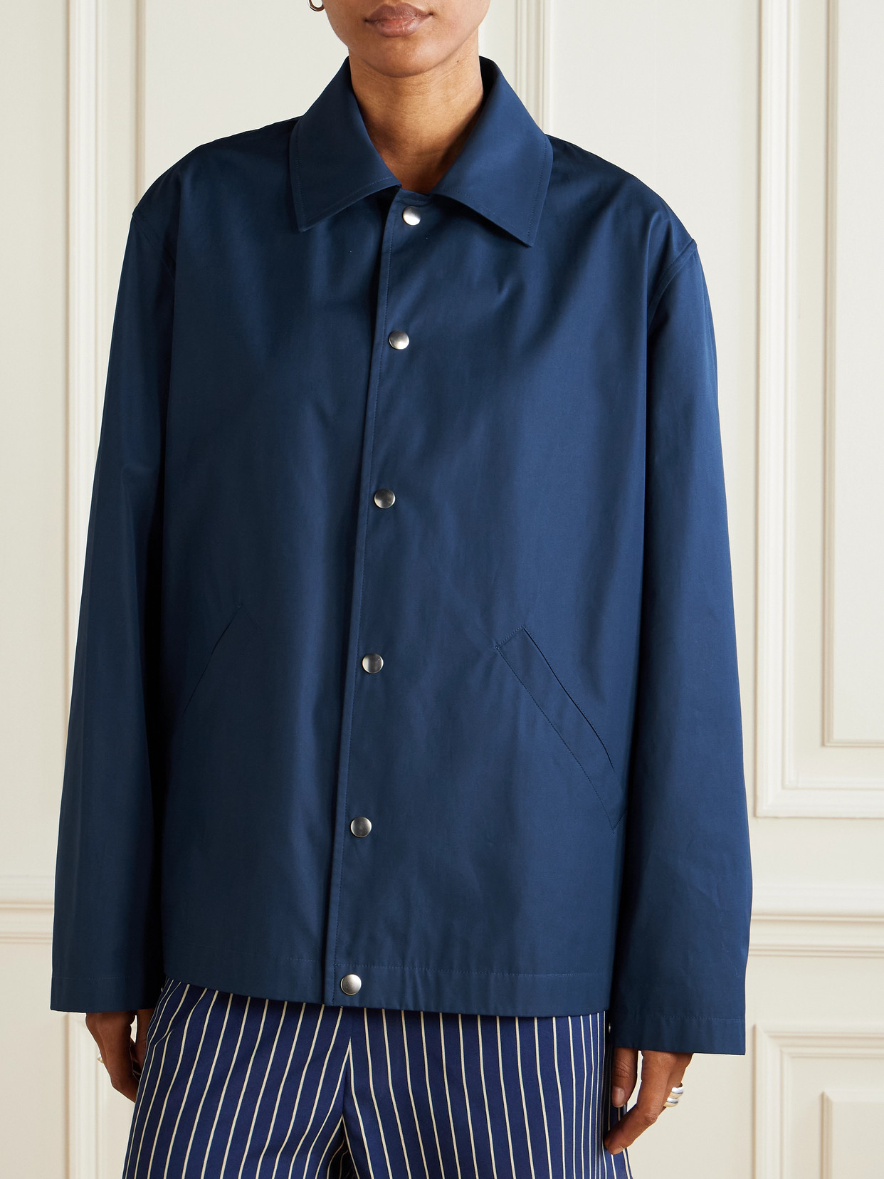 Printed Cotton-Taffeta Jacket