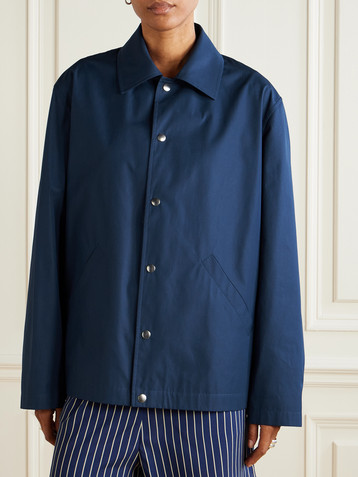 Jil Sander Printed cotton-taffeta jacket