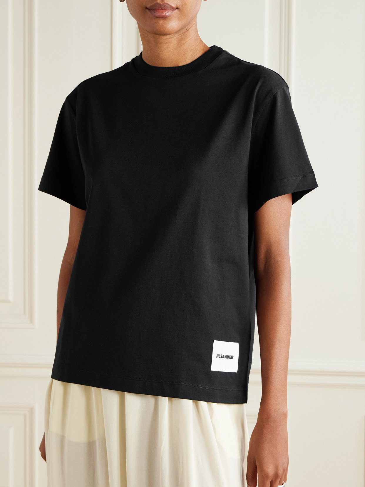 Three-Pack Appliquéd Cotton-Jersey T- Shirts