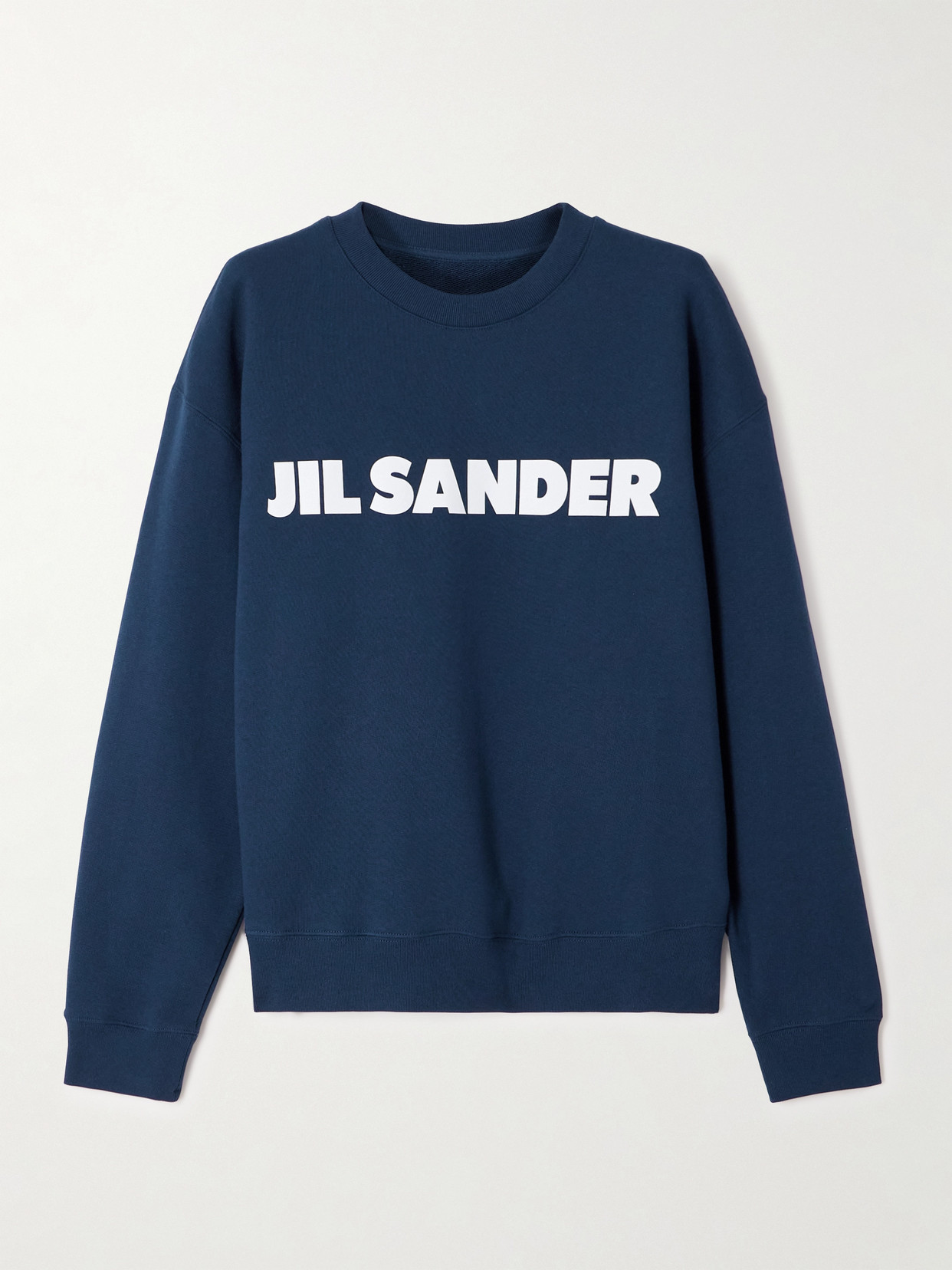 Jil Sander Printed Cotton-jersey T-shirt In Blue