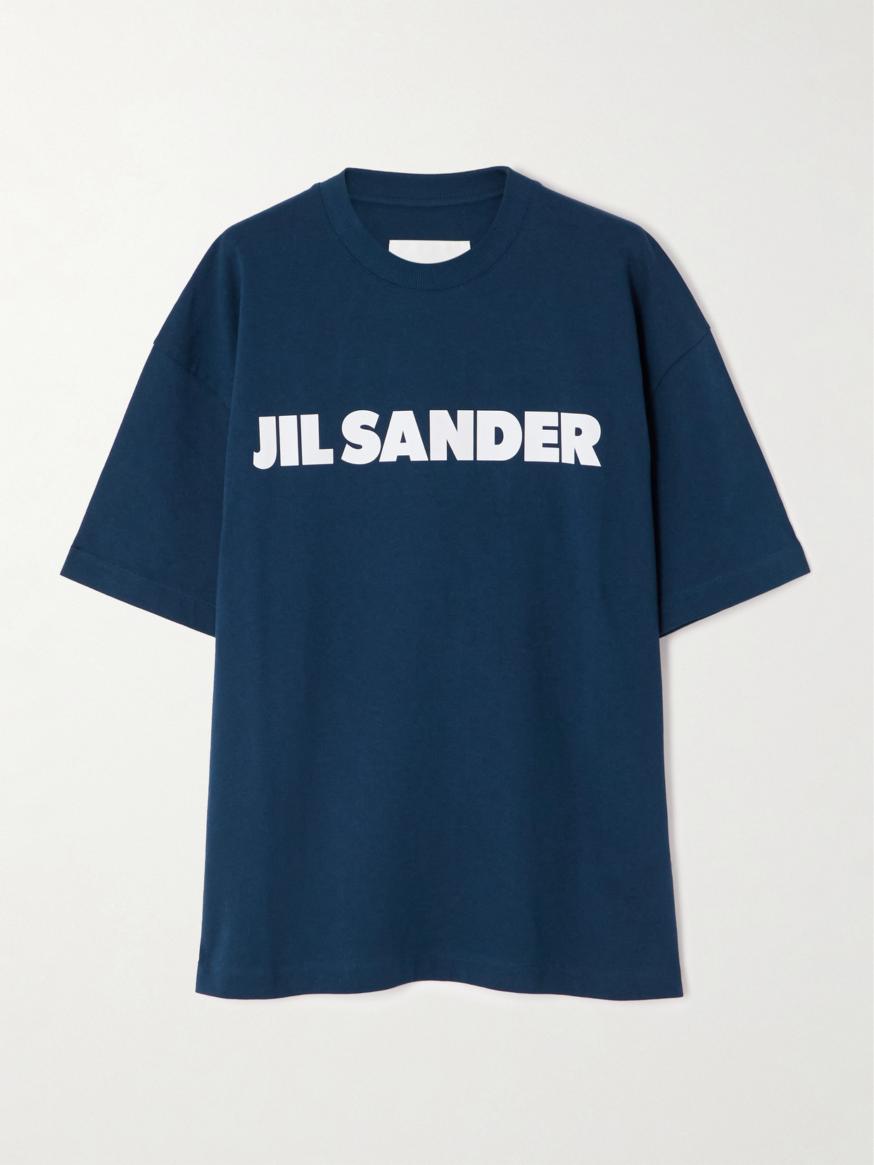 Jil Sander Printed Cotton-jersey T-shirt In Blue