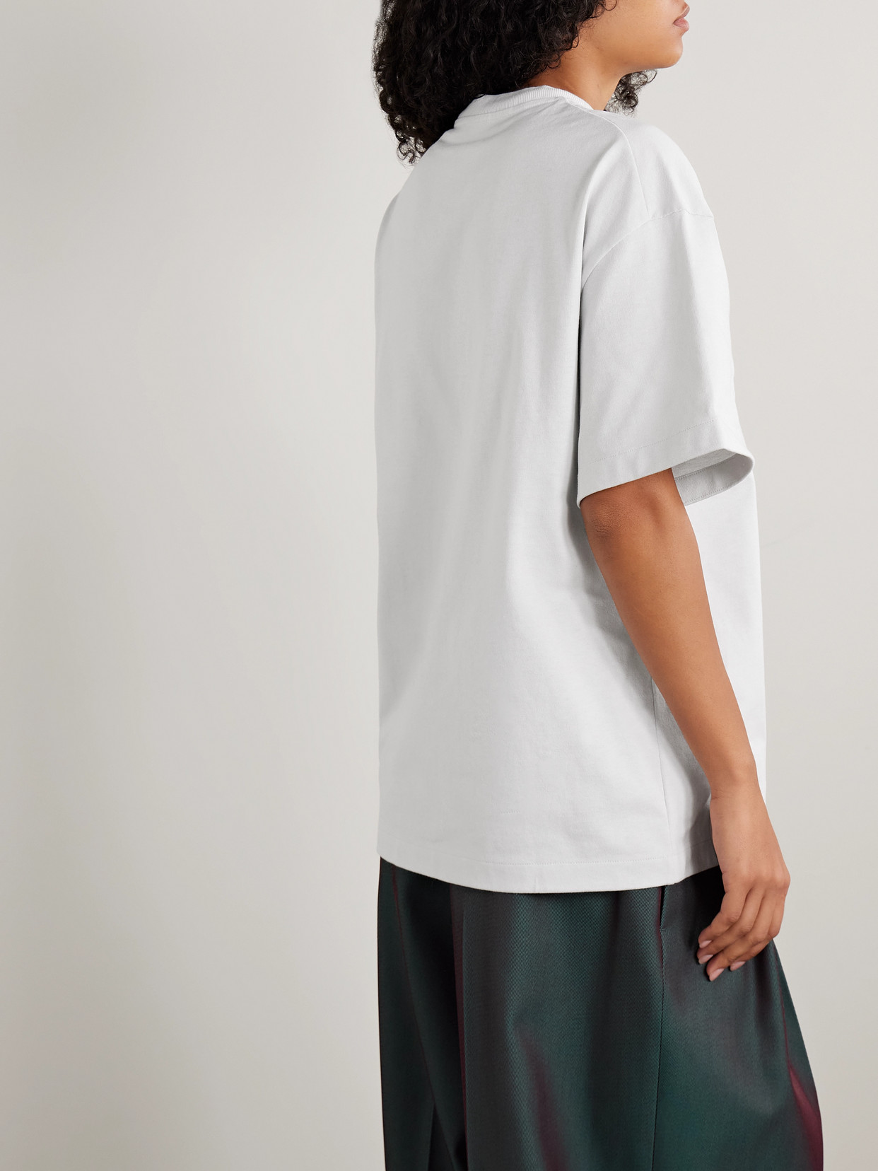 Jil Sander Crewneck Short Sleeves Classic Print T-shirt Clothing In White