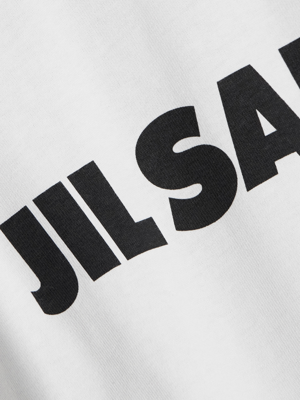 Jil Sander Crewneck Short Sleeves Classic Print T-shirt Clothing In White