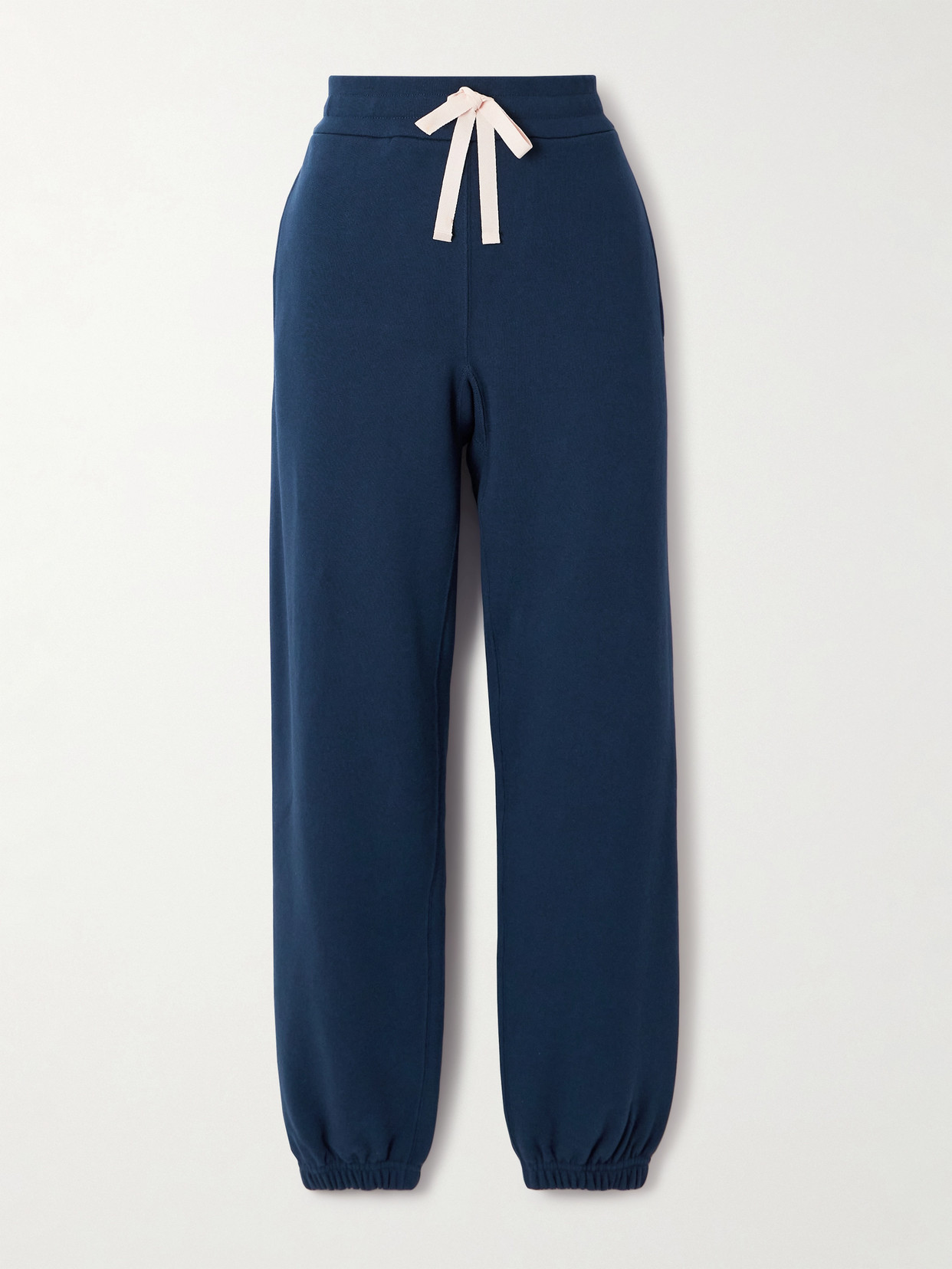 Jil Sander Cotton-jersey Track Pants In Blue