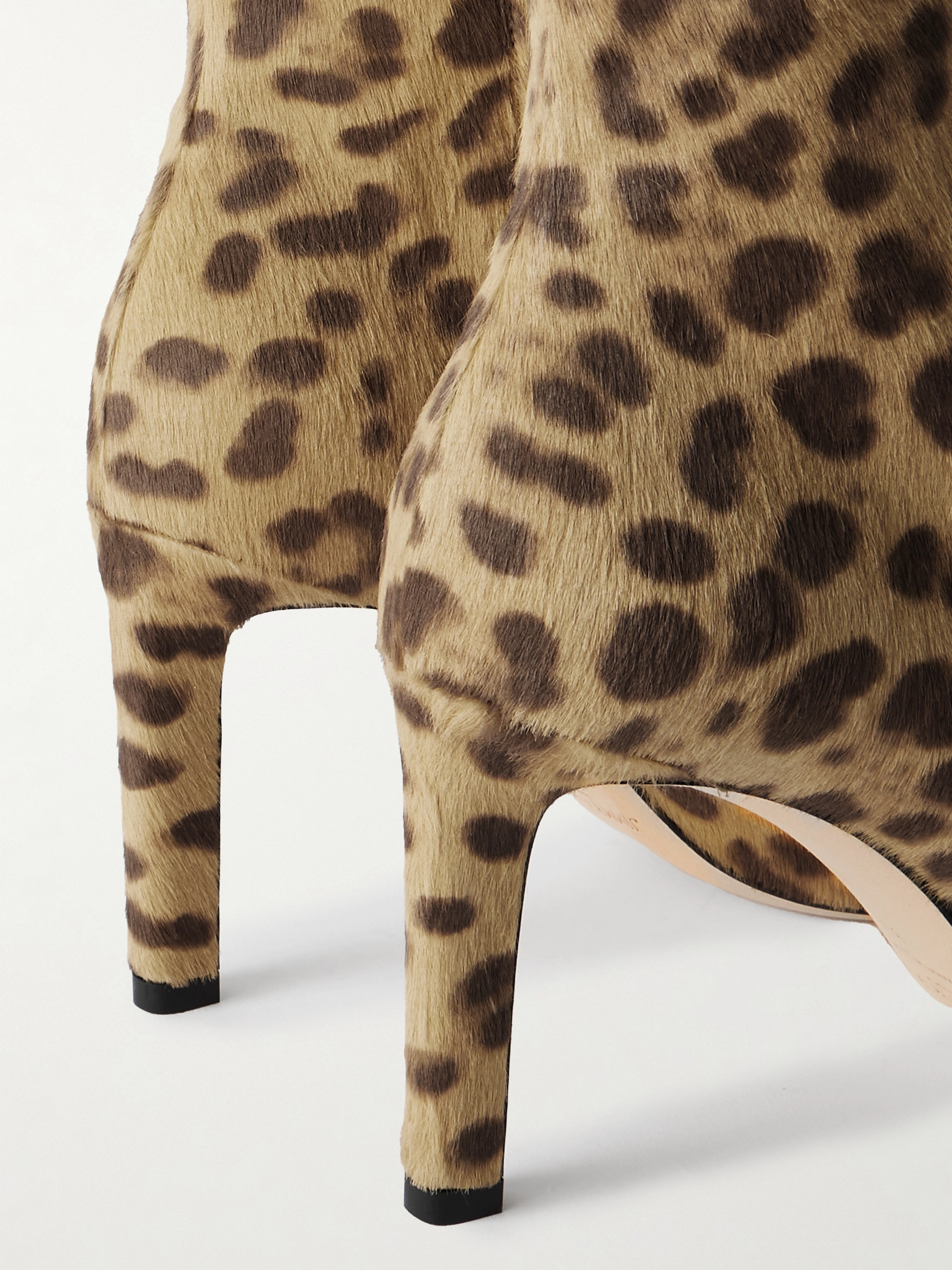 JIMMY CHOO Frankie 85 leopard-print pony hair ankle boots thumbnail