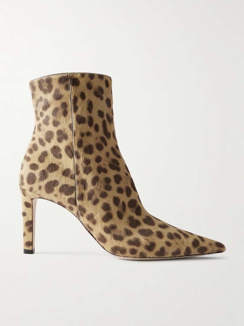 Jimmy Choo Frankie 85 Leopard-print Pony Hair Ankle Boots