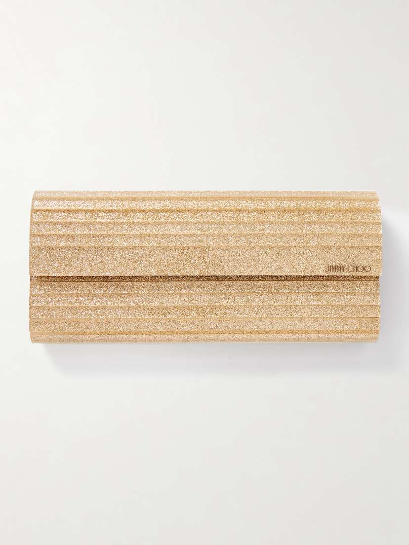 Jimmy Choo Sweetie Glittered Resin Clutch