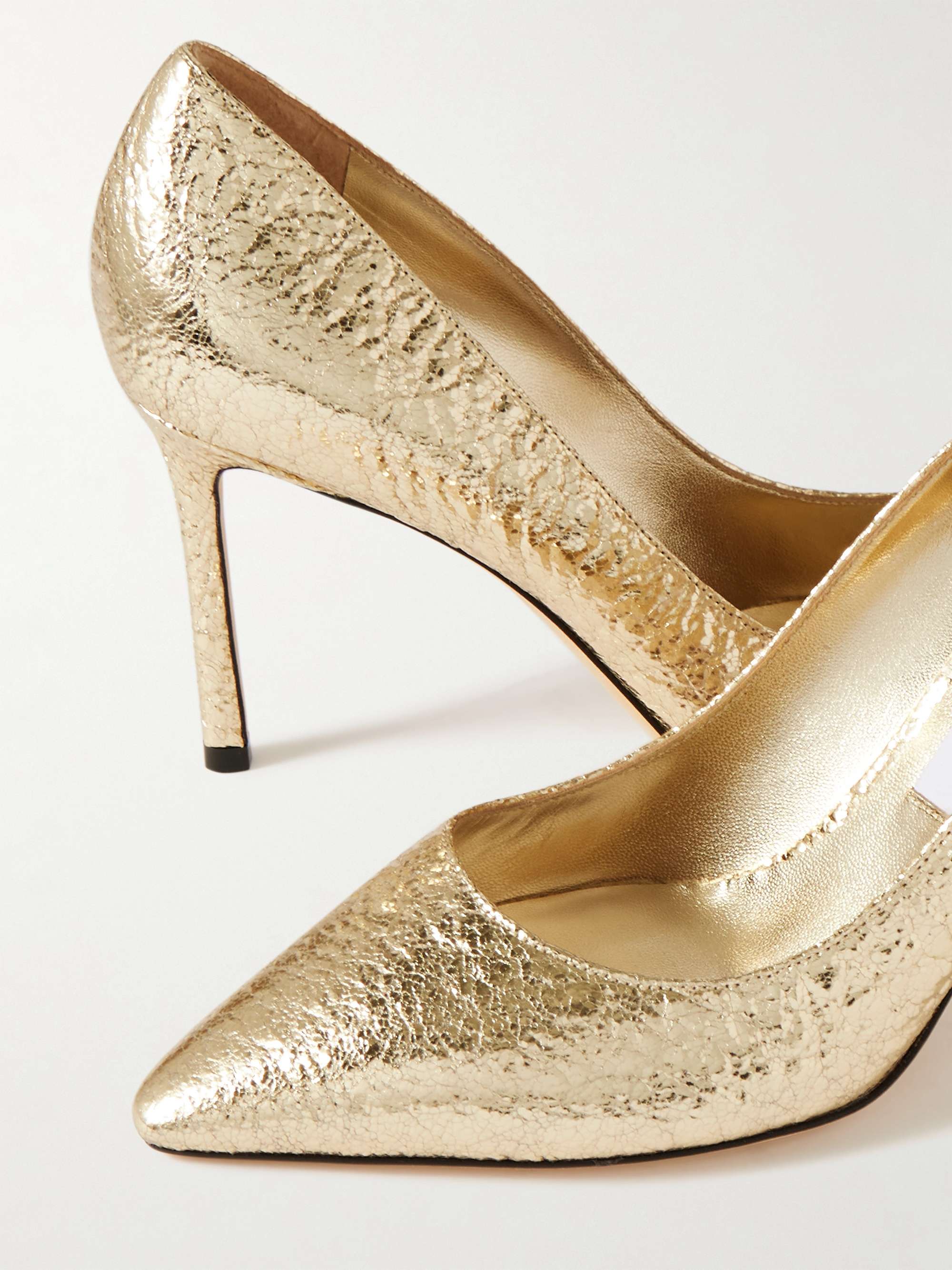 【GW限定値下げ】JIMMY CHOO Romy 85 Jimmy Choo Romy 85 Silver Glitter Pump - Size 37 | Lafayette