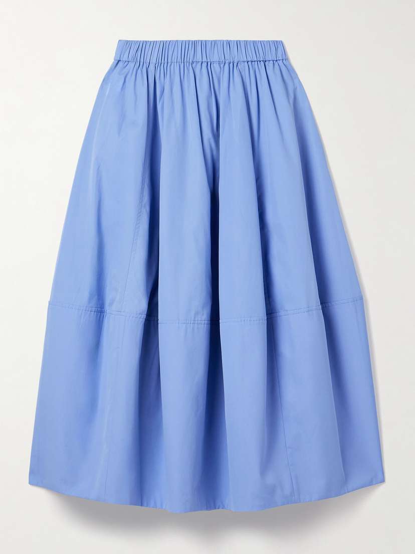 Co Paneled tton-poplin Midi Skirt